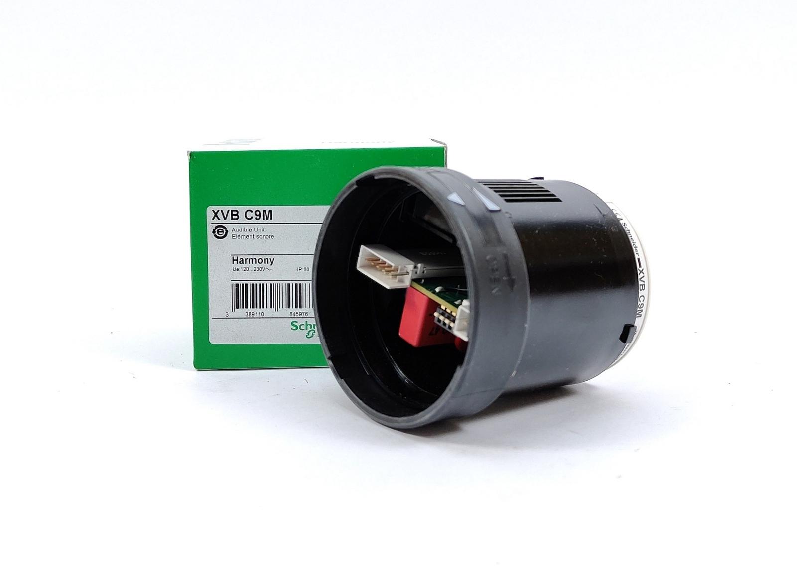 Indicator bank, Harmony XVB, audible unit for modular tower lights, plastic, 70mm, buzzer, continuous or intermitten tone, 70...90dB, 120...230V AC