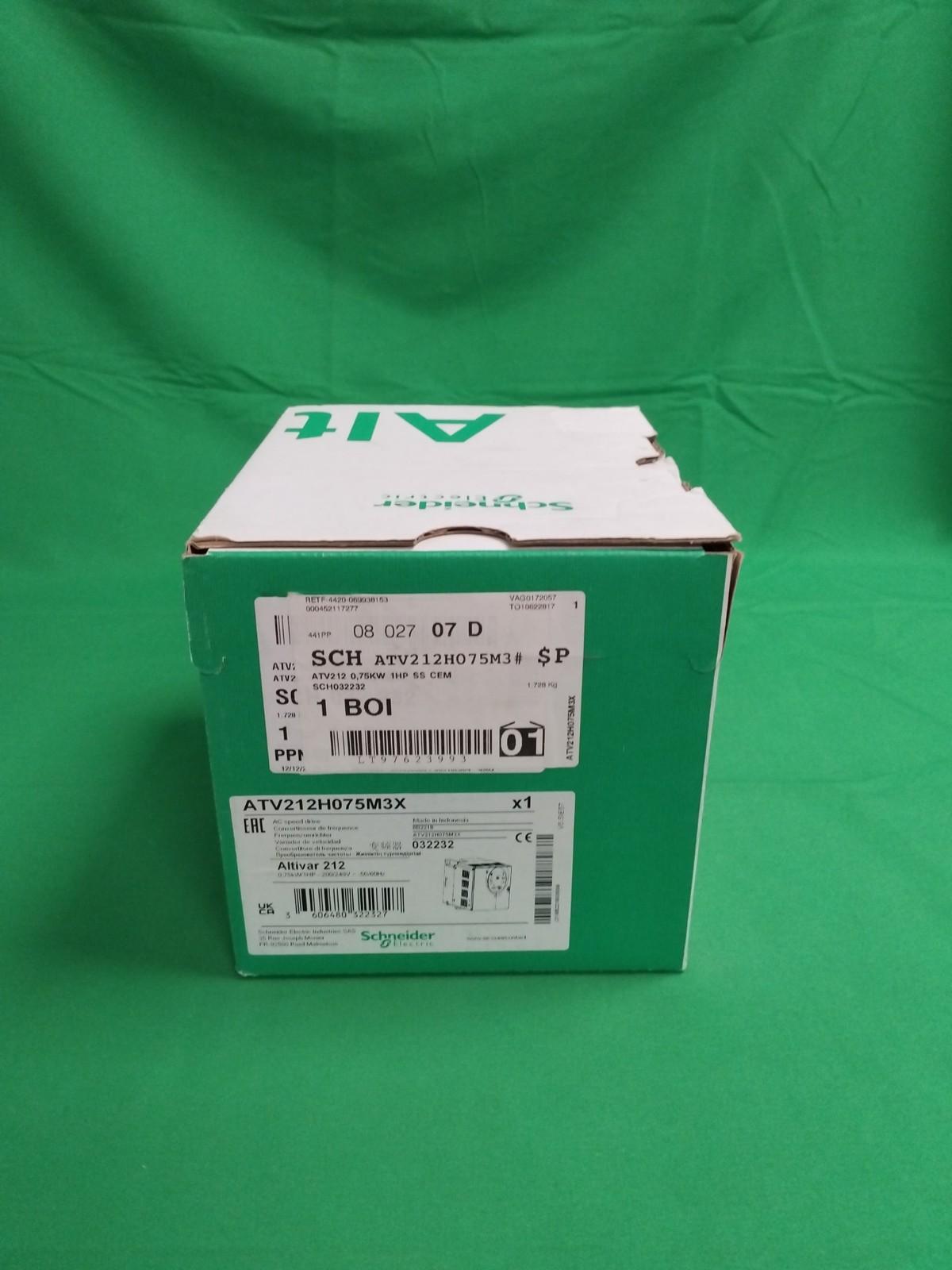 variable speed drive ATV212 - 0.75kW - 1hp - 240V - 3ph - wo EMC - IP21