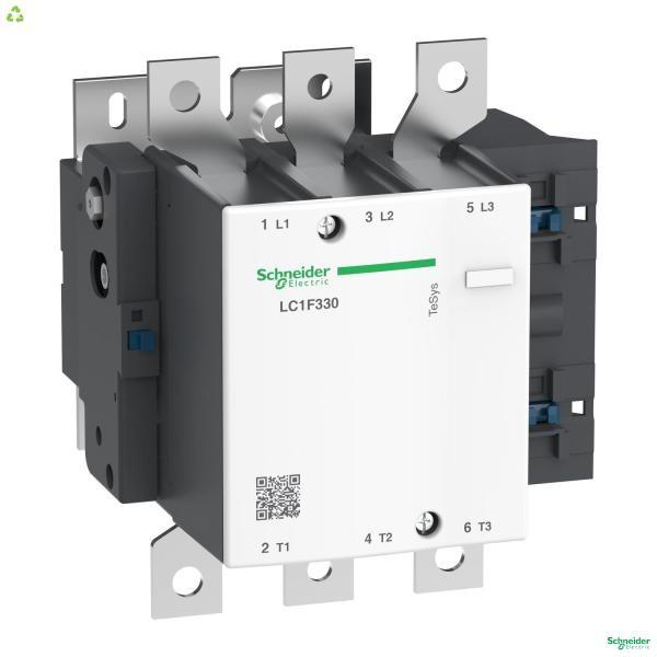 IEC contactor, TeSys Deca, nonreversing, 95A, 60HP at 480VAC, 3 phase, 3 pole, 3 NO, 230VAC 50/60Hz coil, open style