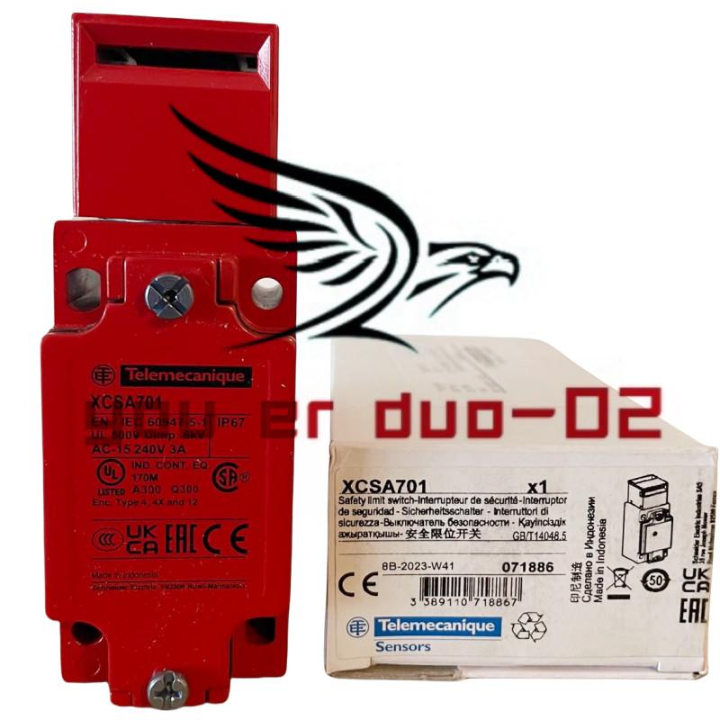 Safety switch, Telemecanique Safety switches XCS, metal XCSA, 2 NC + 1 NO, slow break, 1 entry tapped Pg 13
