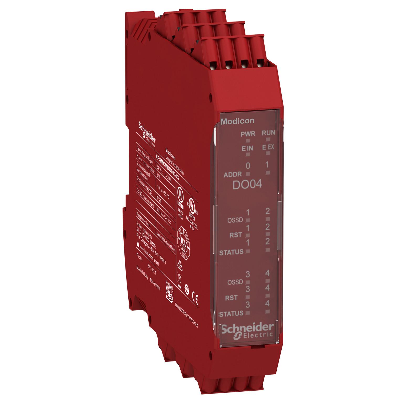 expansion modules, Modicon MCM, 4 digital output pairs, screw