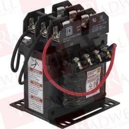 Industrial control transformer, Type TF, 1 phase, 200VA, 240x480V primary, 120V secondary, 50/60Hz