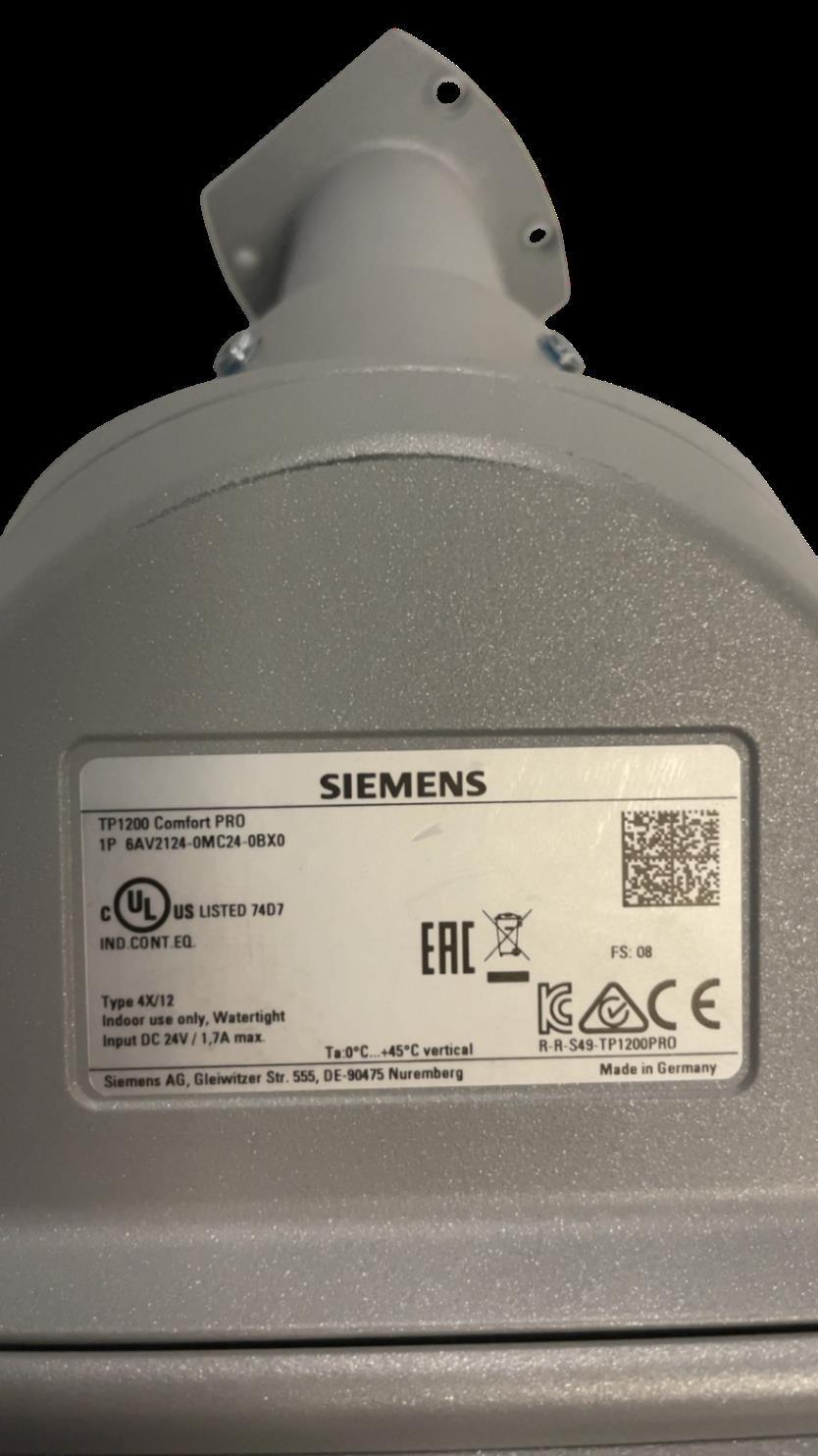 SIMATIC HMI TP1200 COMFORT PRO