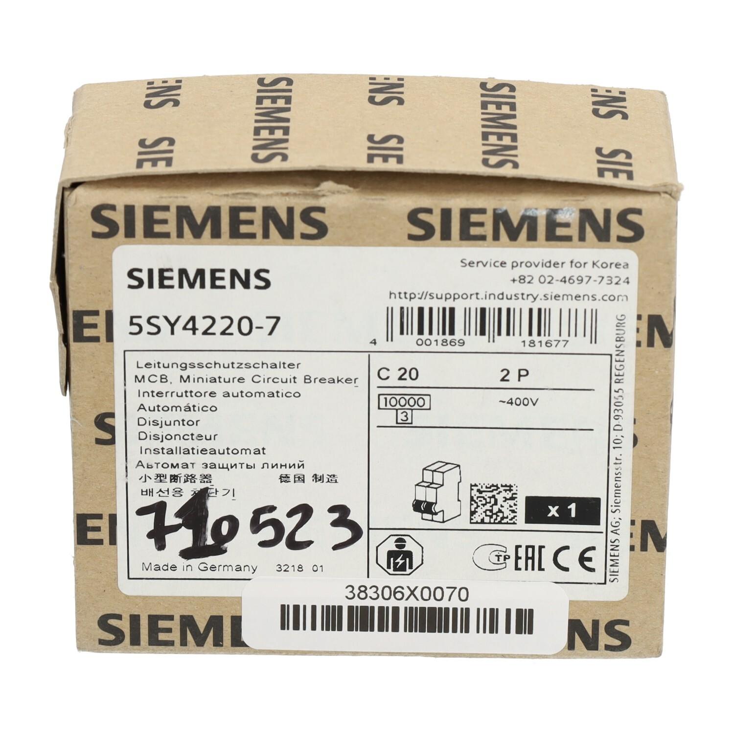 SUP PTOR 5SY4 2P 480V 20A 5K C-TRIP