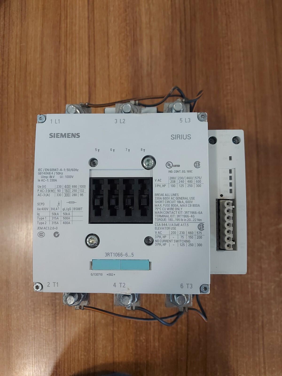 CONTACTOR S10 300A 200-277VUC 3P BAR