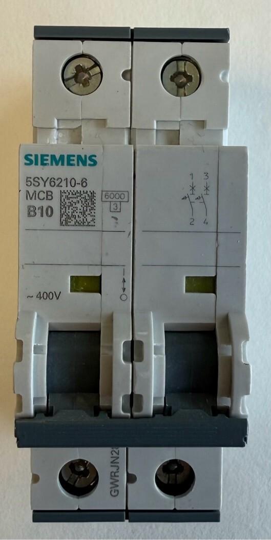 SUP PTOR 5SY6 2P 480V 10A 5K B-TRIP