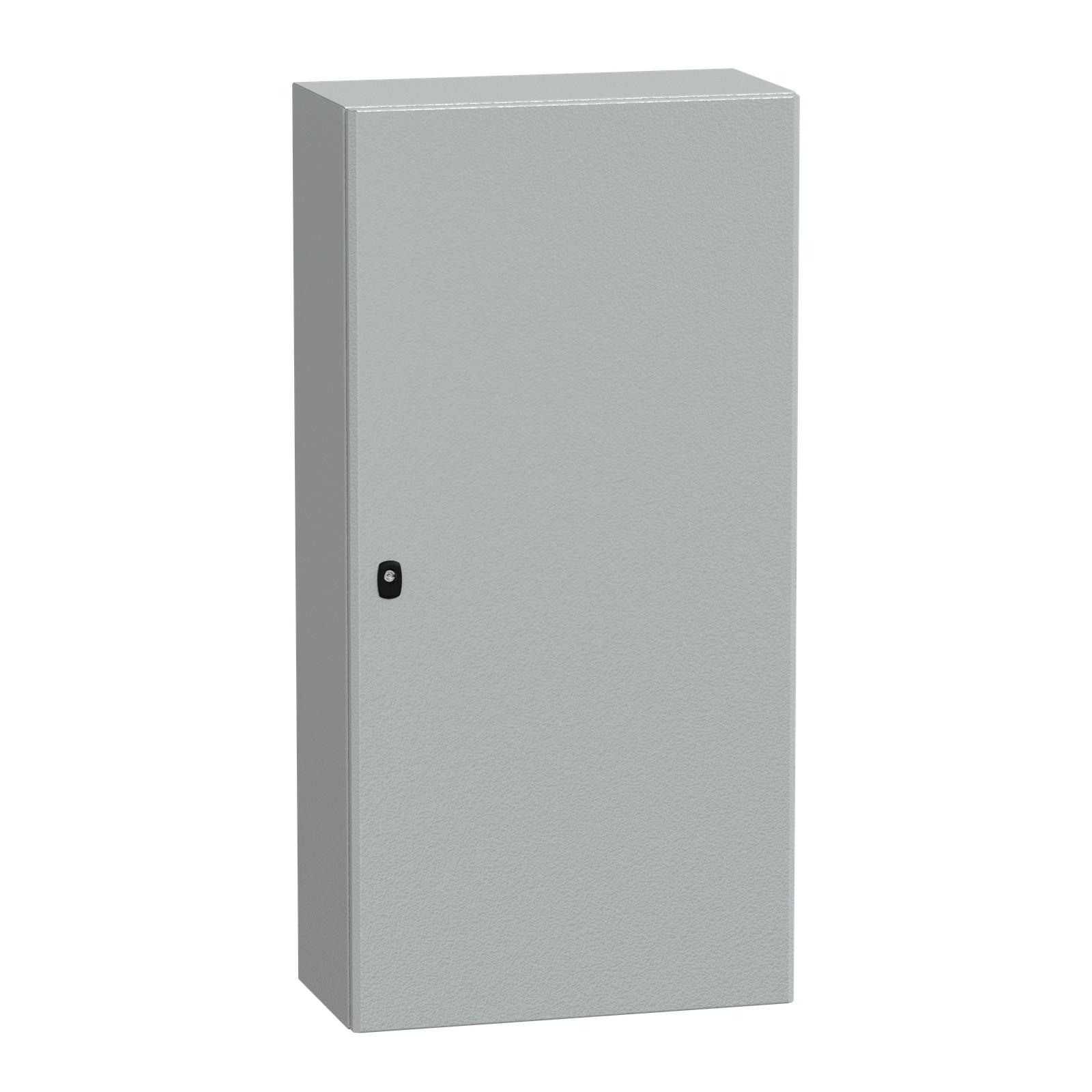 Wall mounted steel enclosure, Spacial S3D, plain door, with mounting plate, 1200x600x300mm, IP66, IK10