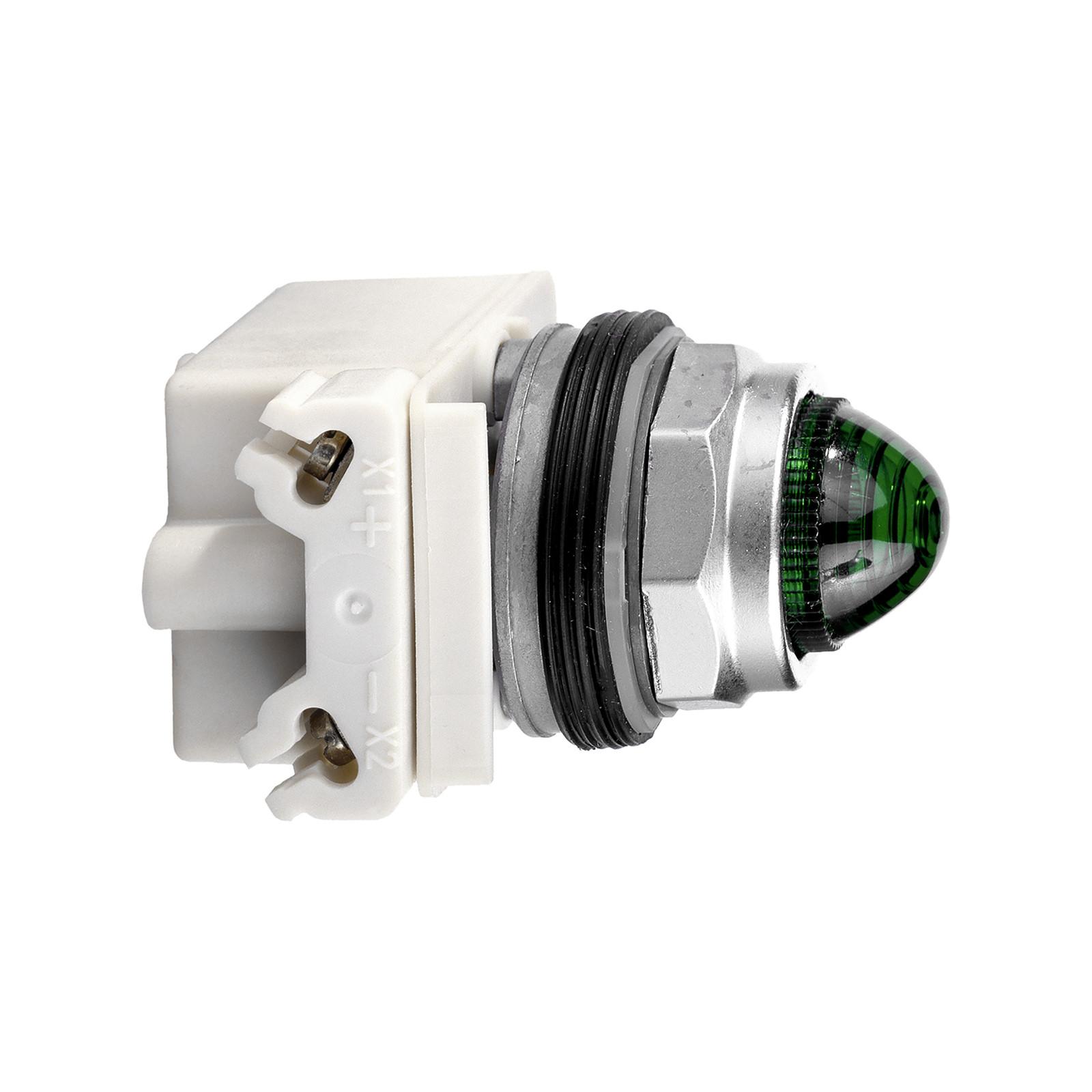 Head for pilot light, Harmony 9001K, metal, without cap, 30mm, 24...28V