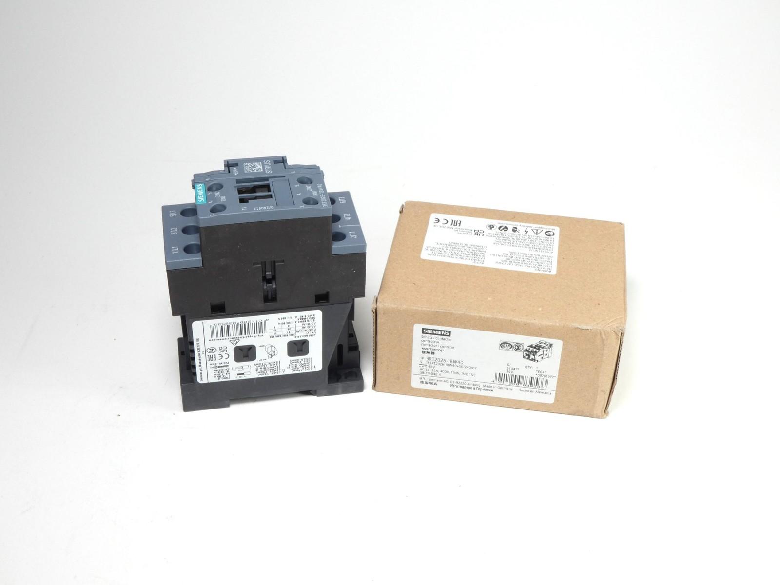 CONTACTOR S0 25A 48VDC 1NO/1NC SCRW