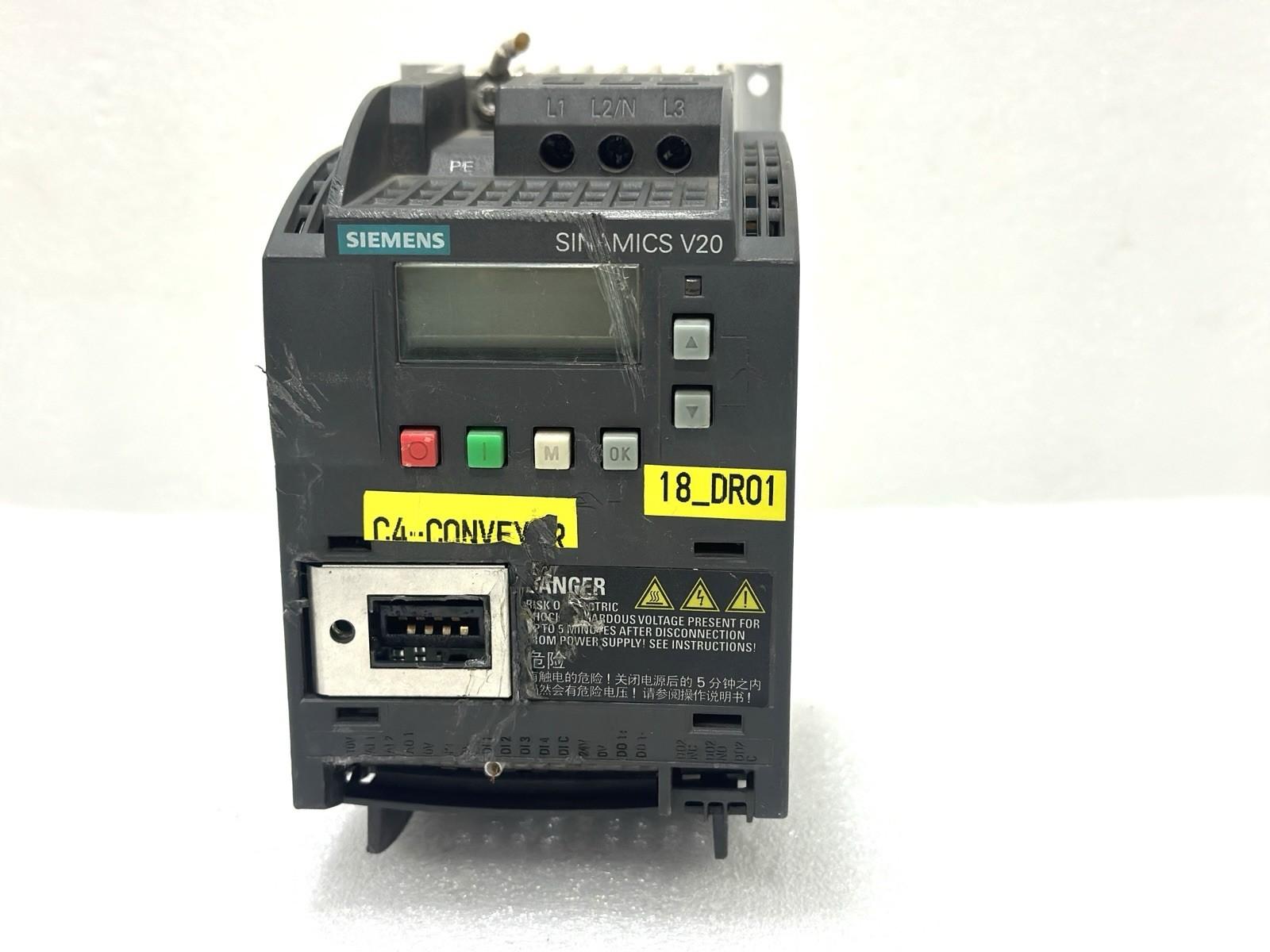SINAMICS V20, 3AC400V 0.75KW UNFILTERED