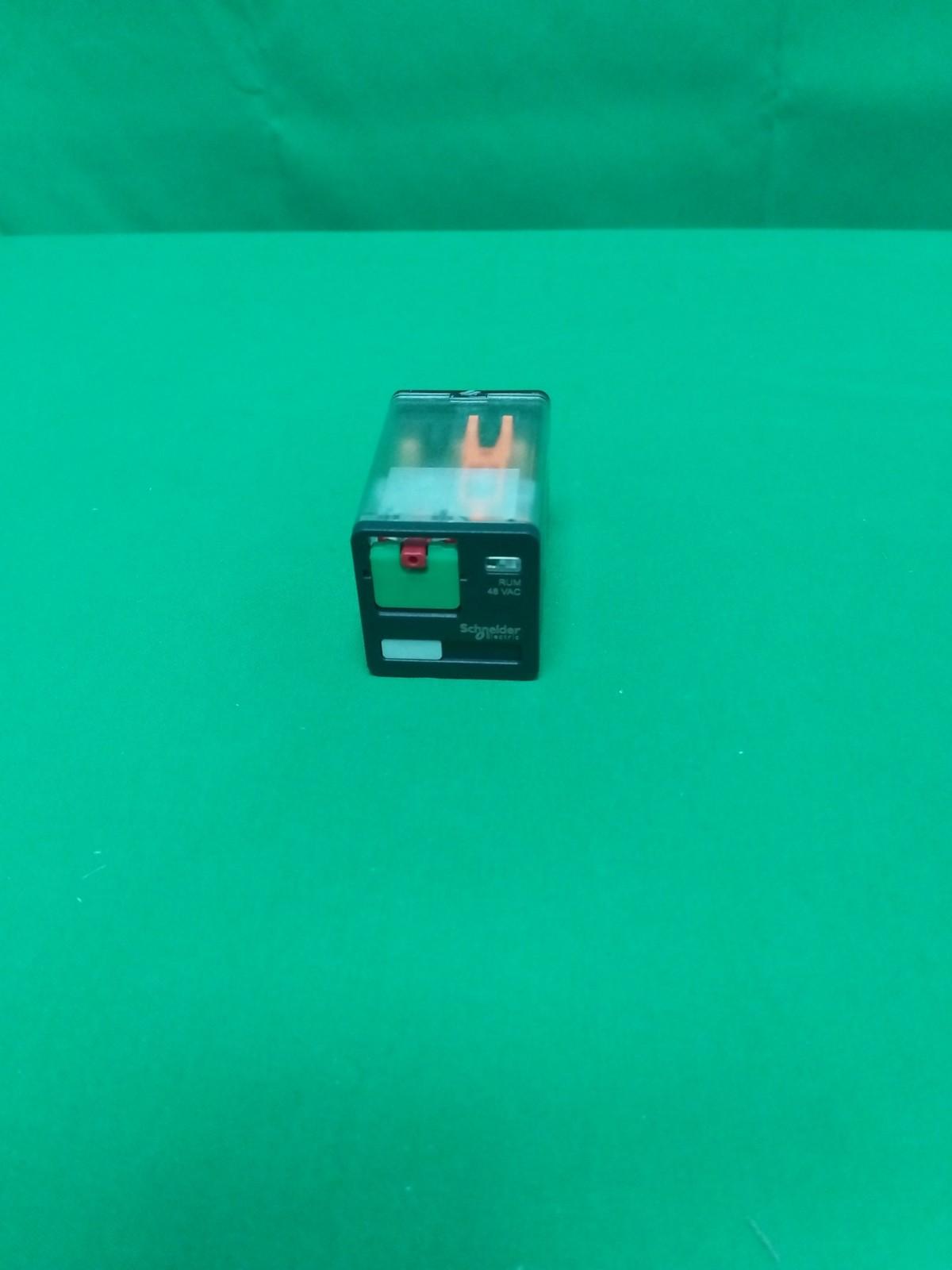 Universal plug in relay, Harmony, 10A, 3CO, lockable test button, 48V AC
