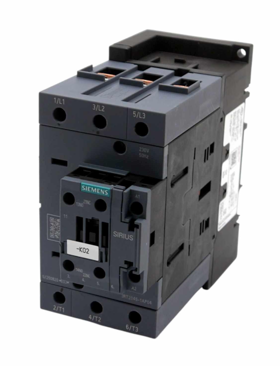 CONTACTOR.AC3:37KW.2NO+2NC.230VAC 50HZ