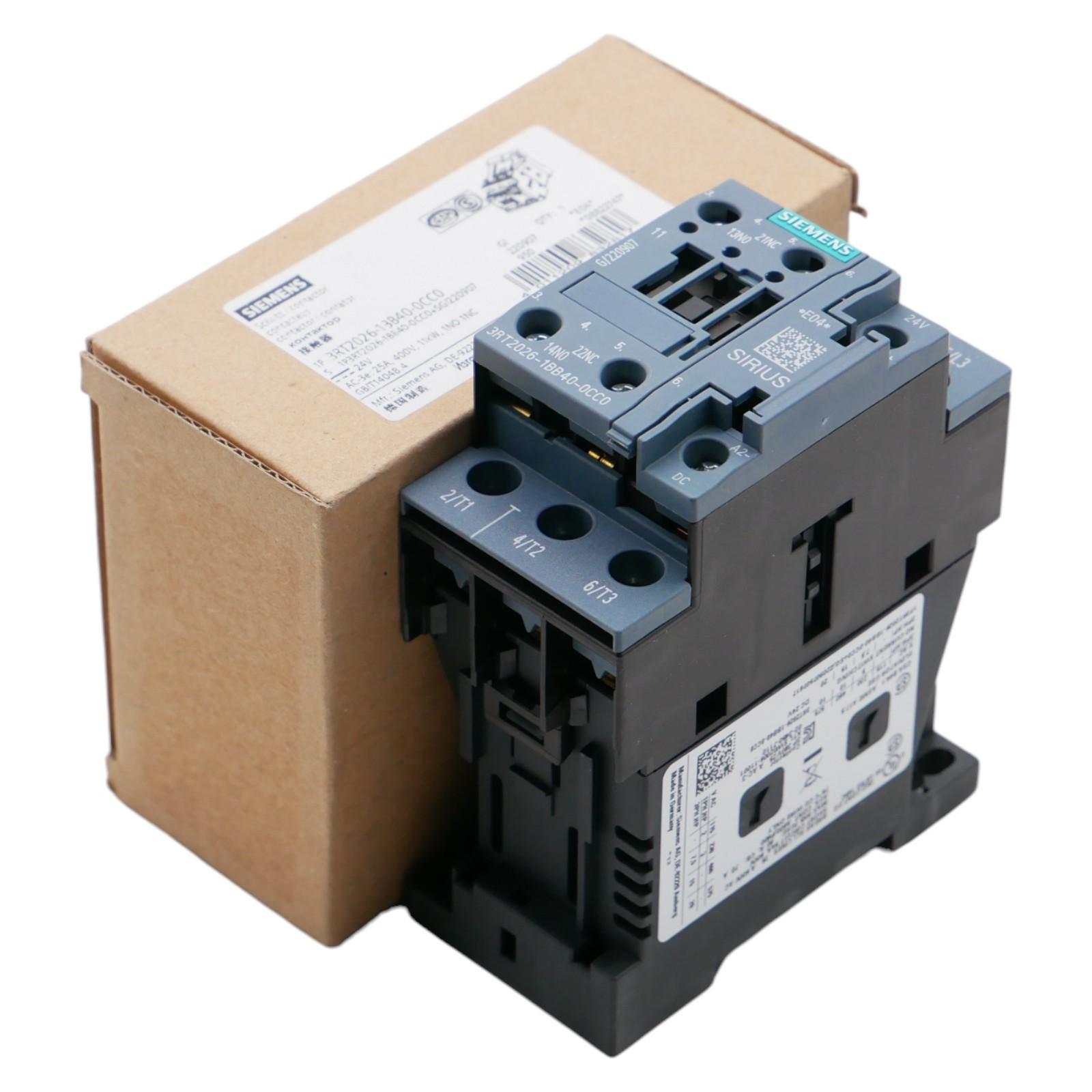 CONTACTOR S0 25A 24VDC 1NO/1NC SCRW