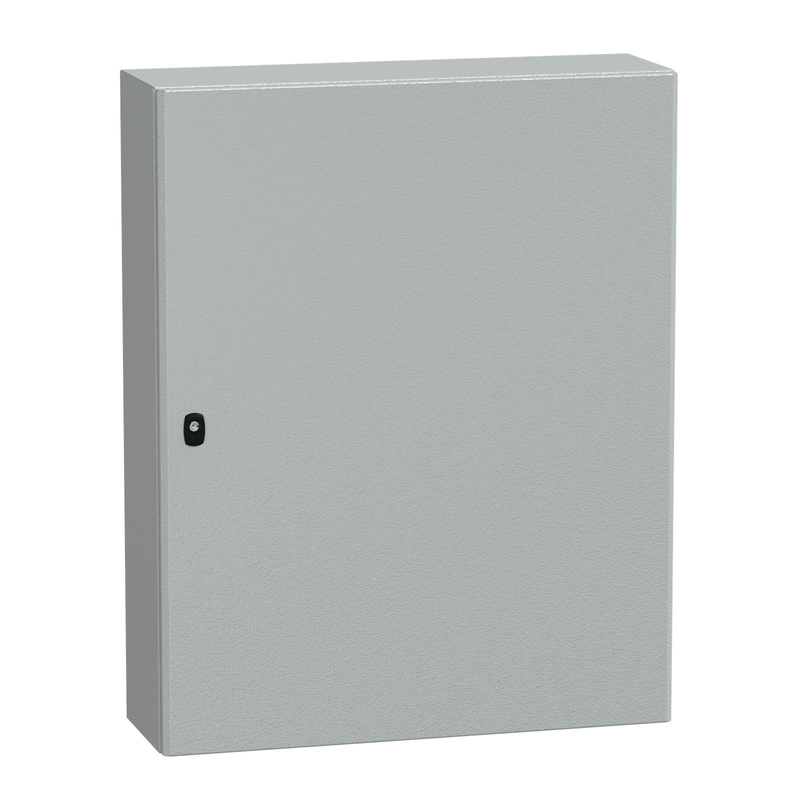 Wall mounted steel enclosure, Spacial S3D, plain door, without mounting plate, 1000x800x250mm, IP66, IK10