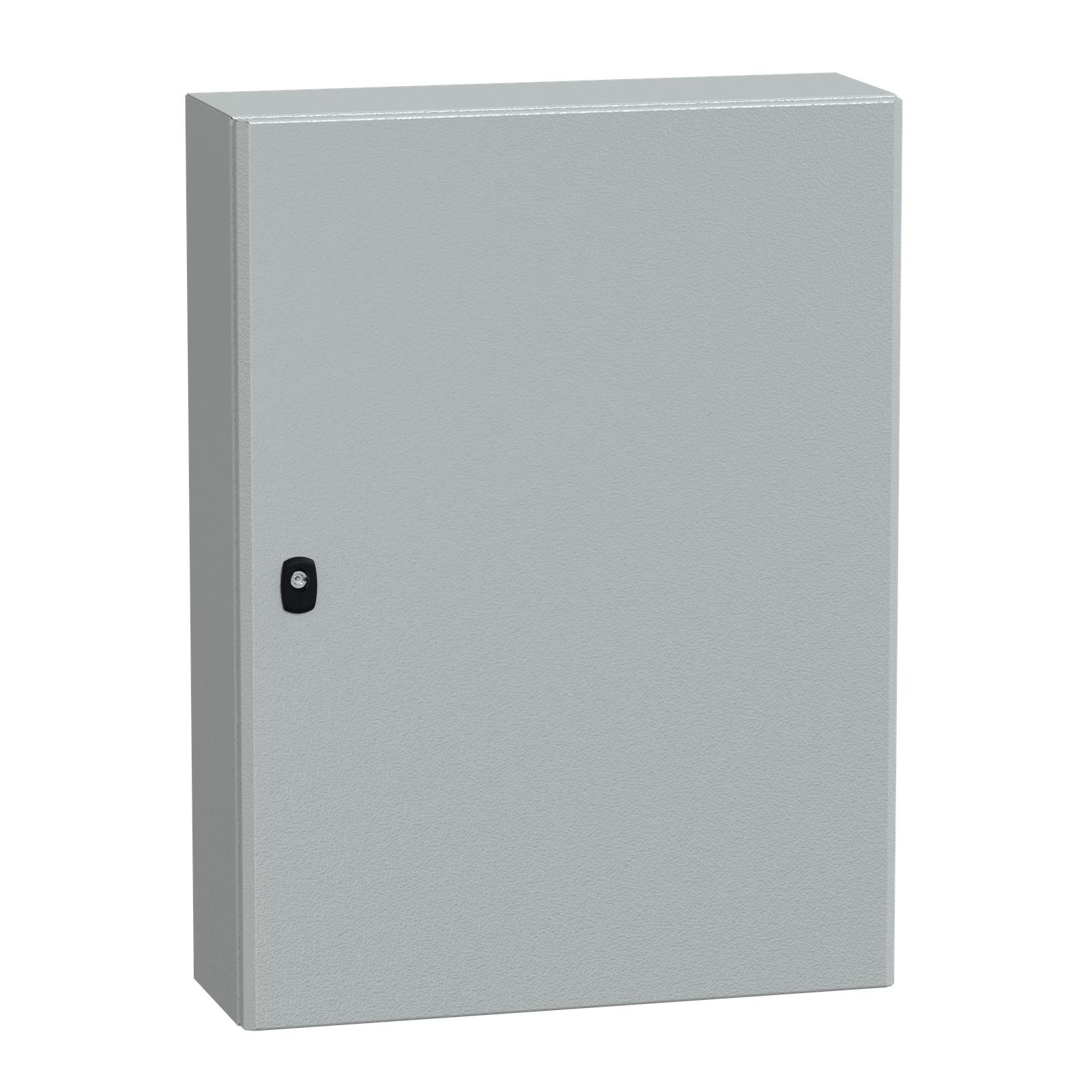 Wall mounted steel enclosure, Spacial S3D, plain door, without mounting plate, 800x600x200mm, IP66, IK10