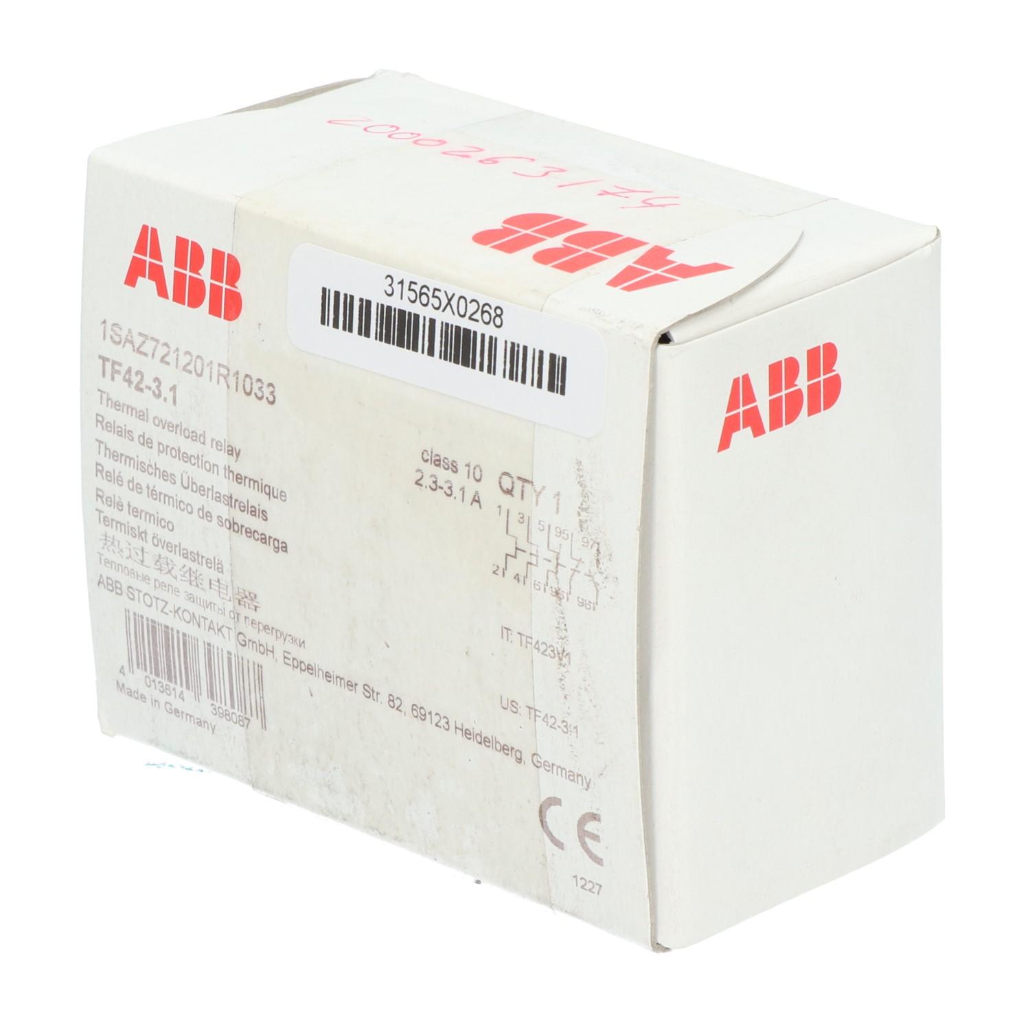 TF42-3.1 Thermal Overload Relay 2.3 ... 3.1 A