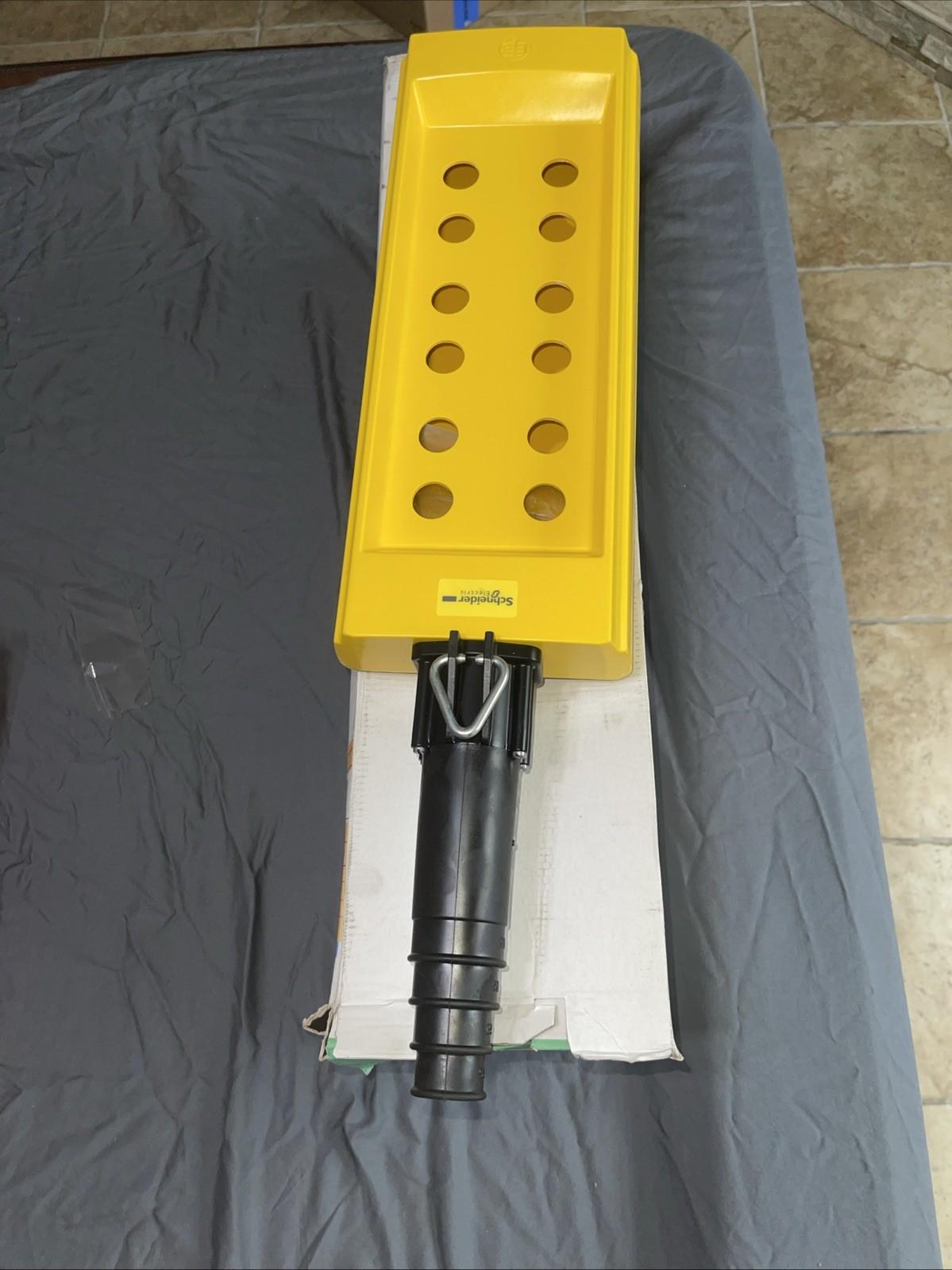 Pendant control station, Harmony XAC, empty, plastic, yellow, 12 cut-outs, cable 22…35mm