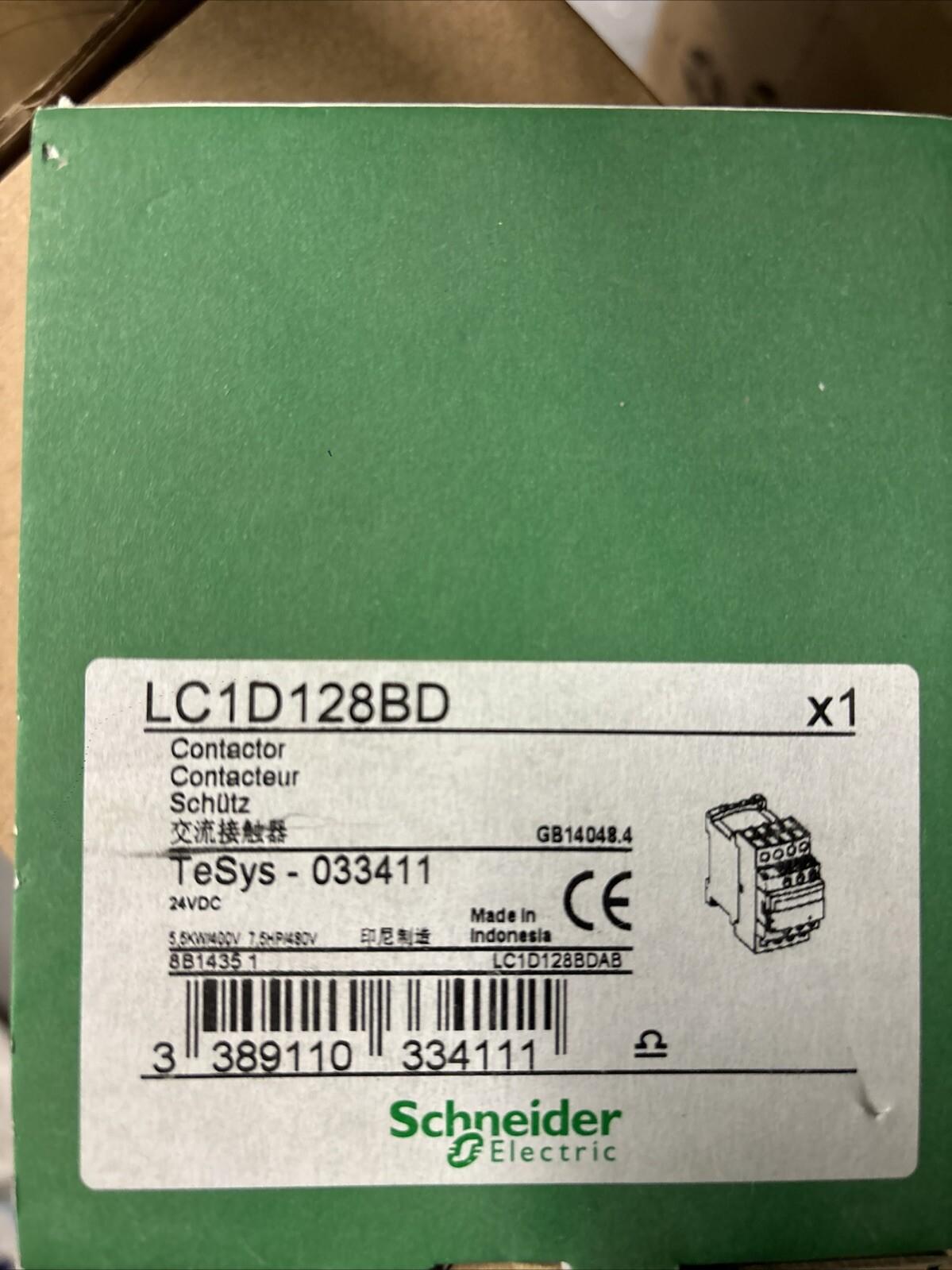 IEC contactor, TeSys Deca, nonreversing, 25A resistive, 4 pole, 2 NO and 2 NC, 24VDC coil, open style