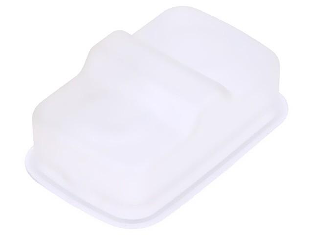 Silicone boot, Harmony XB4, for 22mm triple headed push button, clear