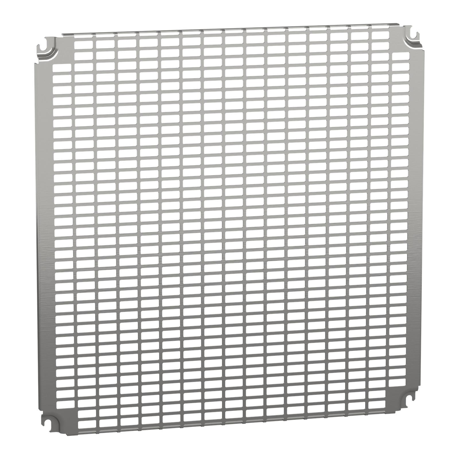 Monobloc perforated plates H600xW600mm with universal perforations 11x26mm