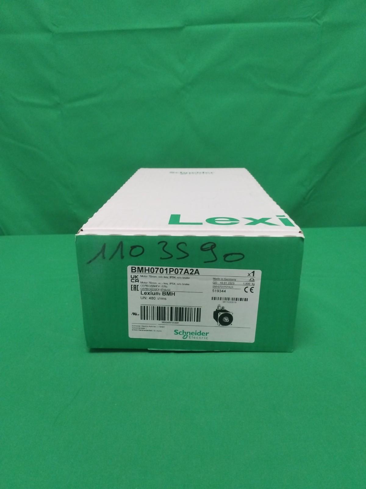 servo motor BMH, Lexium 32, 1.2Nm, 8000rpm, untapped shaft, without brake, IP54, 16 multiturn encoder