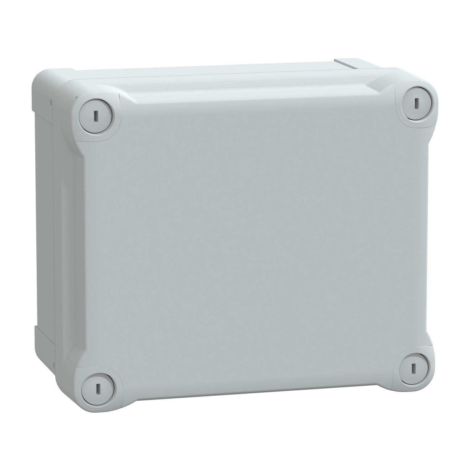 ABS box IP66 IK07 RAL7035 Int.H175W150D100 Ext.H193W164D105 Opaque cover H40