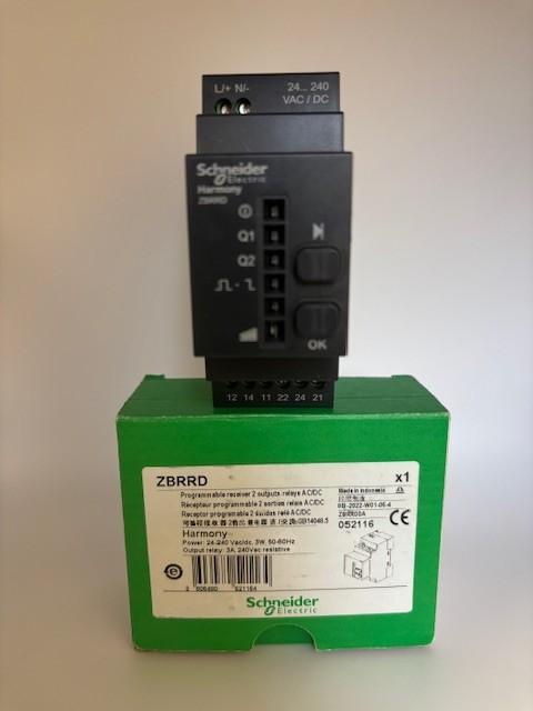 Programmable receiver - 2 relays - 24..240 V AC/DC - 2 pusbuttons - 6 LEDs