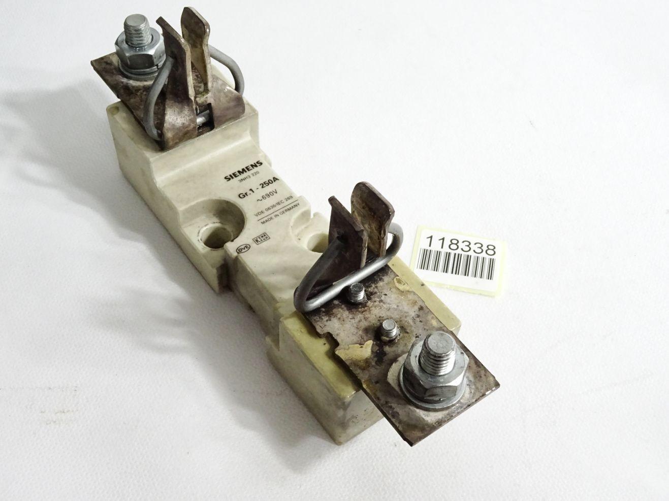 FUSE BASE, LV HRC, 250A, 660VAC, 1-POLE