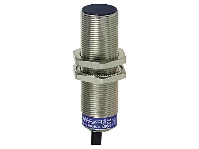 Inductive proximity sensors XS, inductive sensor XS1 M18, L53mm, brass, Sn5mm, 12...24 VDC, cable 2 m