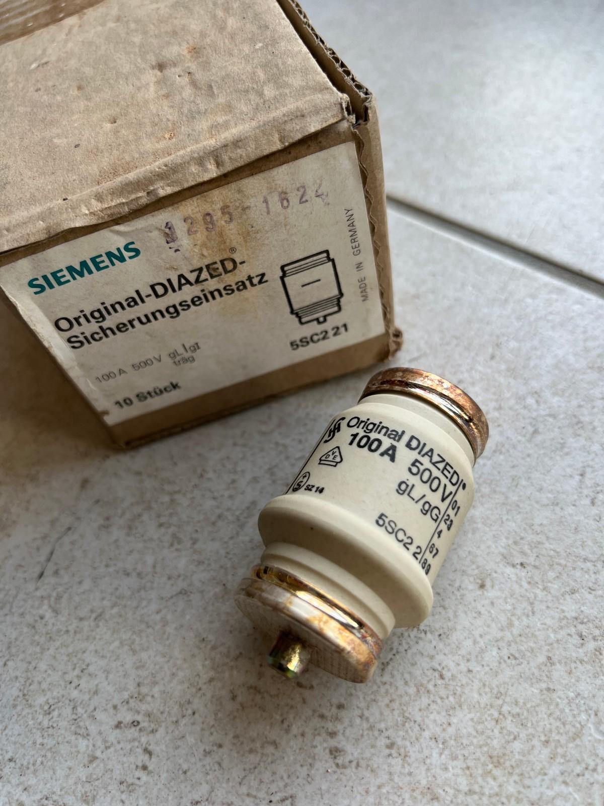 DIAZED FUSE LINK, 100A, AC/DC, 500V