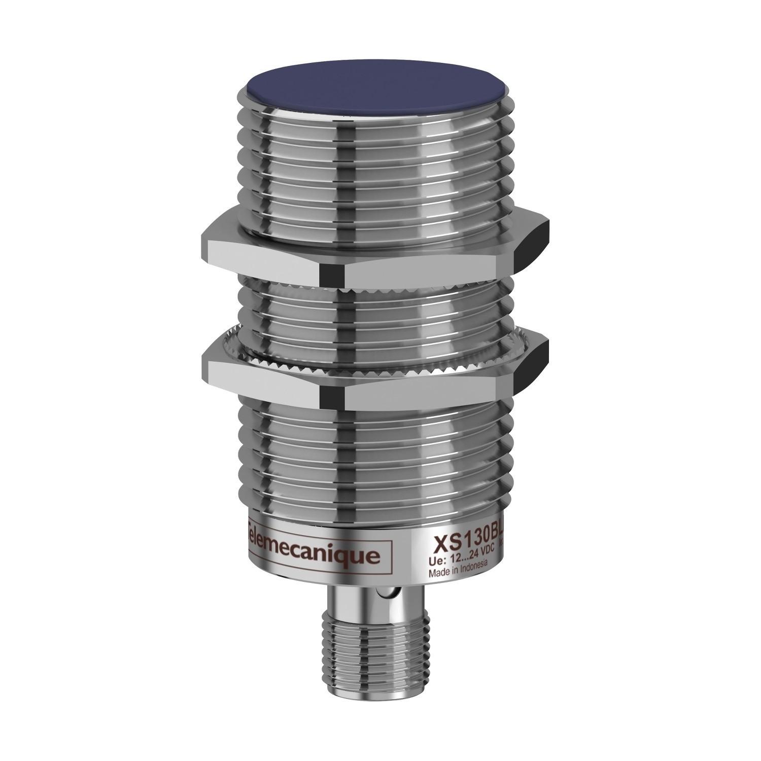 inductive sensor XS1 M30, L68mm, brass, Sn10mm, 12..24VDC, M12