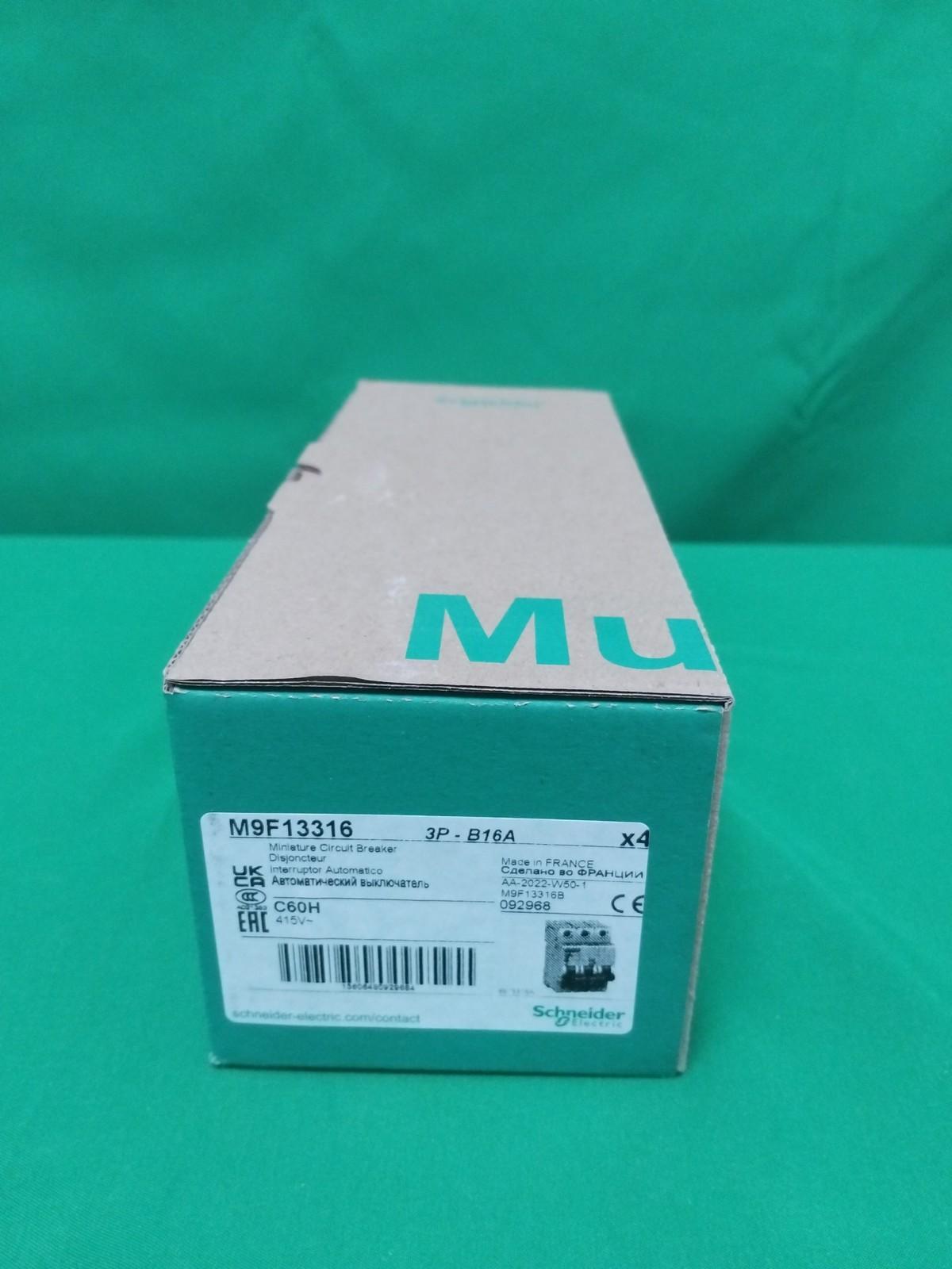 Miniature circuit breaker (MCB), Multi9 C60H, 3P, 16A, B curve, 15kA (IEC/EN 60947-2)