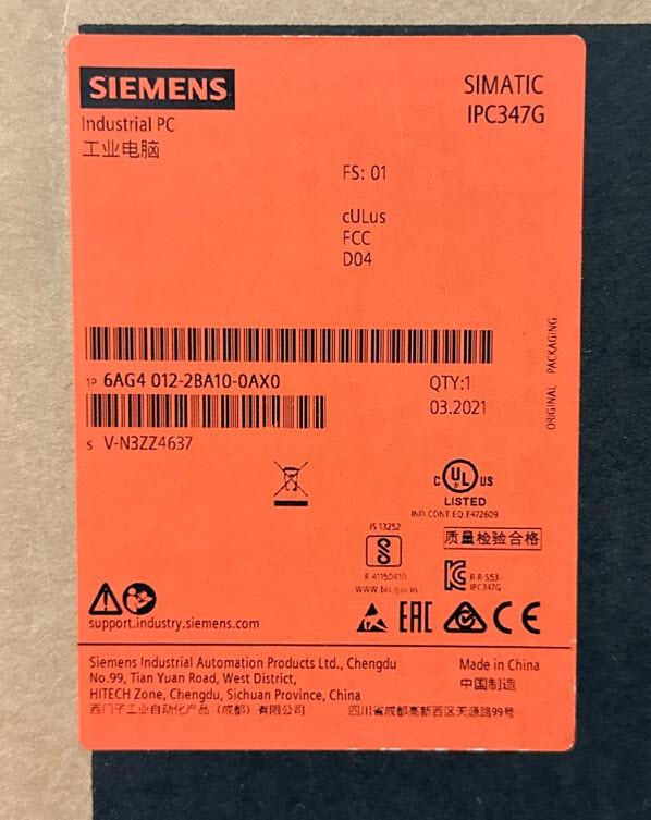 SIMATIC IPC347G (Rack PC. 19 . 4U)