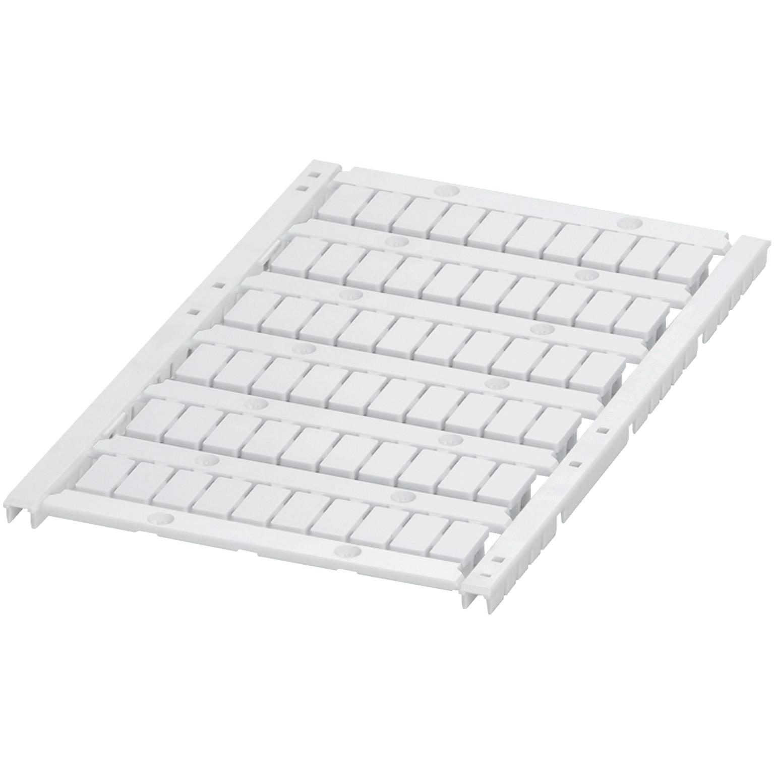 Terminal Blocks, Linergy, marking card, 6 strips of ten blank markers, for 6.2mm blocks, white