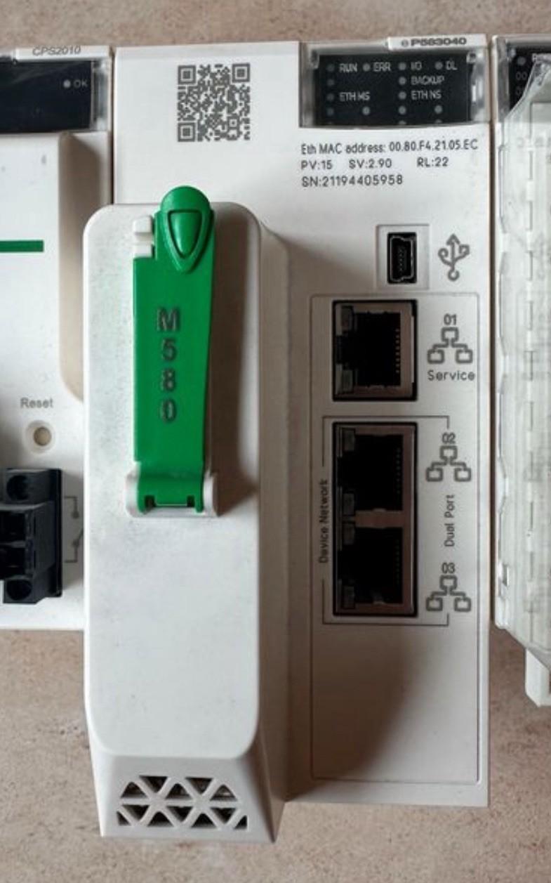 standalone processor, Modicon M580, 12MB, 61 Ethernet devices, 16 remote IO racks