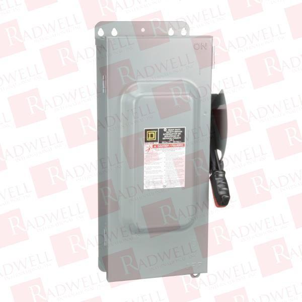 Safety switch, heavy duty, fusible, 100A, 3 wire, 3 poles, 100hp, 600VAC/DC, Type 12