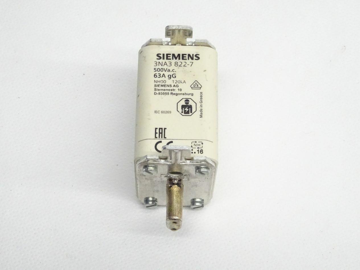FUSE, LV HRC, SIZE 00, 63A, 500V