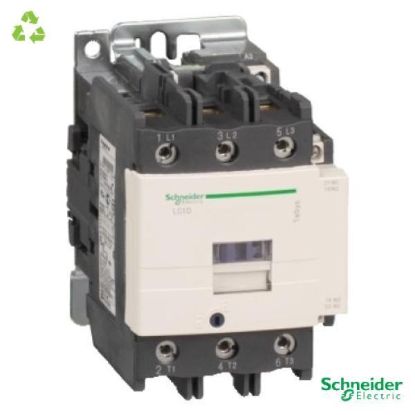 IEC contactor, TeSys Deca, nonreversing, 80A, 60HP at 480VAC, up to 100kA SCCR, 3 phase, 3 NO, 230VAC 50/60Hz coil, open
