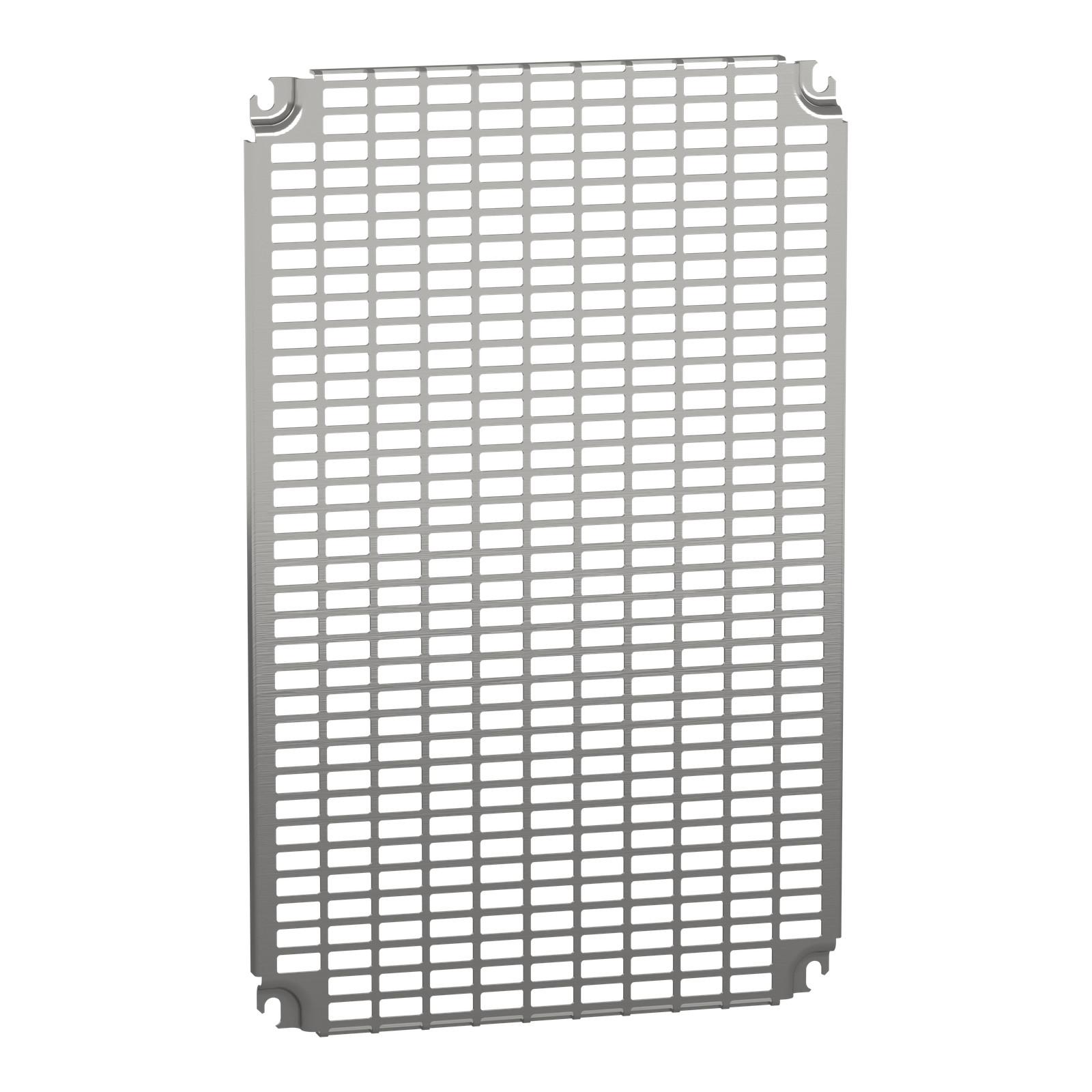 Monobloc perforated plates H600xW400mm with universal perforations 11x26mm