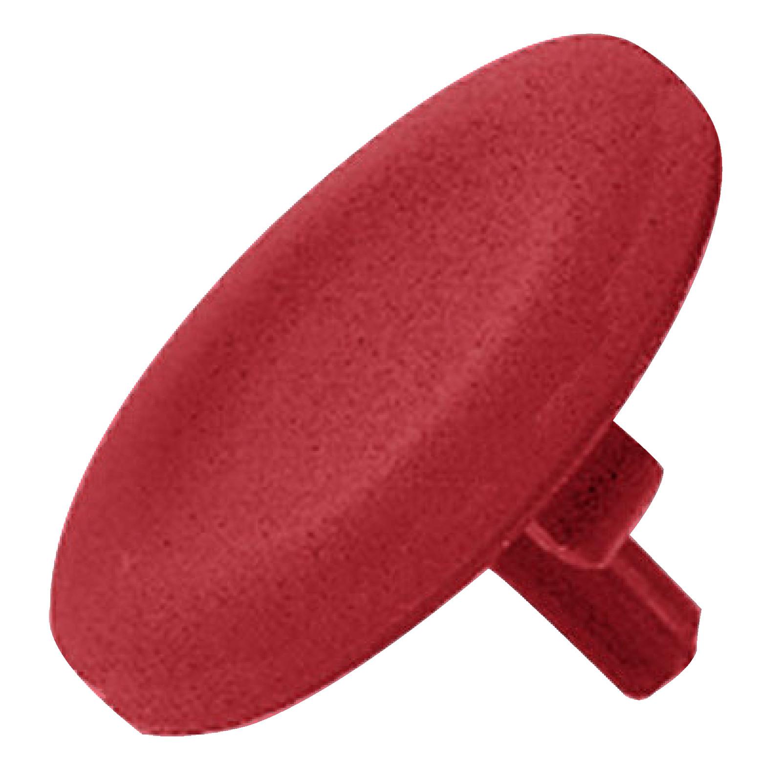 red cap unmarked for circular projecting pushbutton Ø22