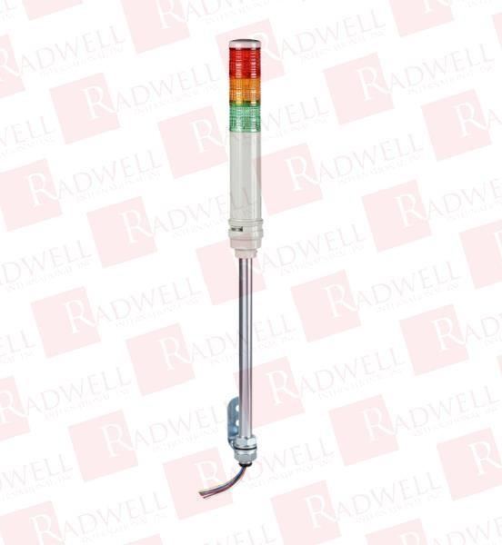 Harmony XVC, Monolithic precabled tower light, plastic, red orange green, Ø40, tube mounting, steady or flashing, buzzer, IP23, 100...240 V AC
