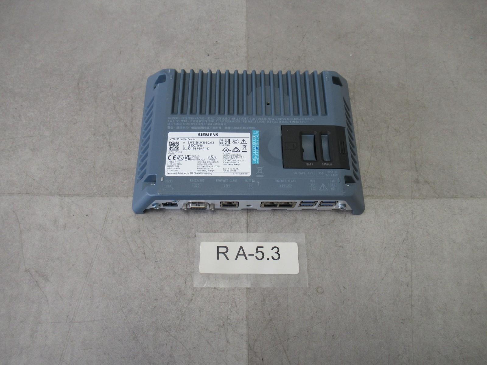 SIMATIC HMI MTP2200 Unified Comfort