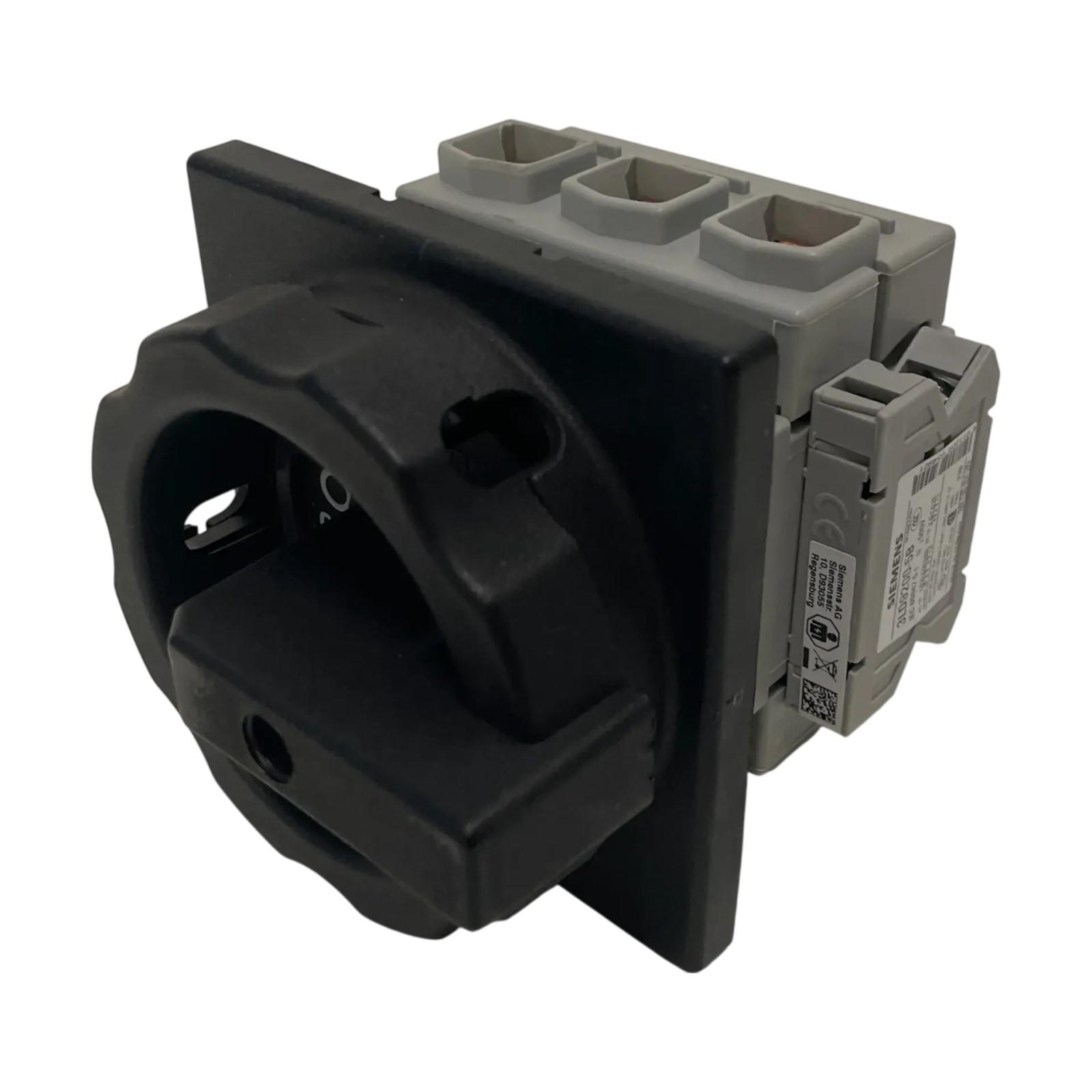 DISC SW 125A ROT HDL 4HOLE BLK 3P