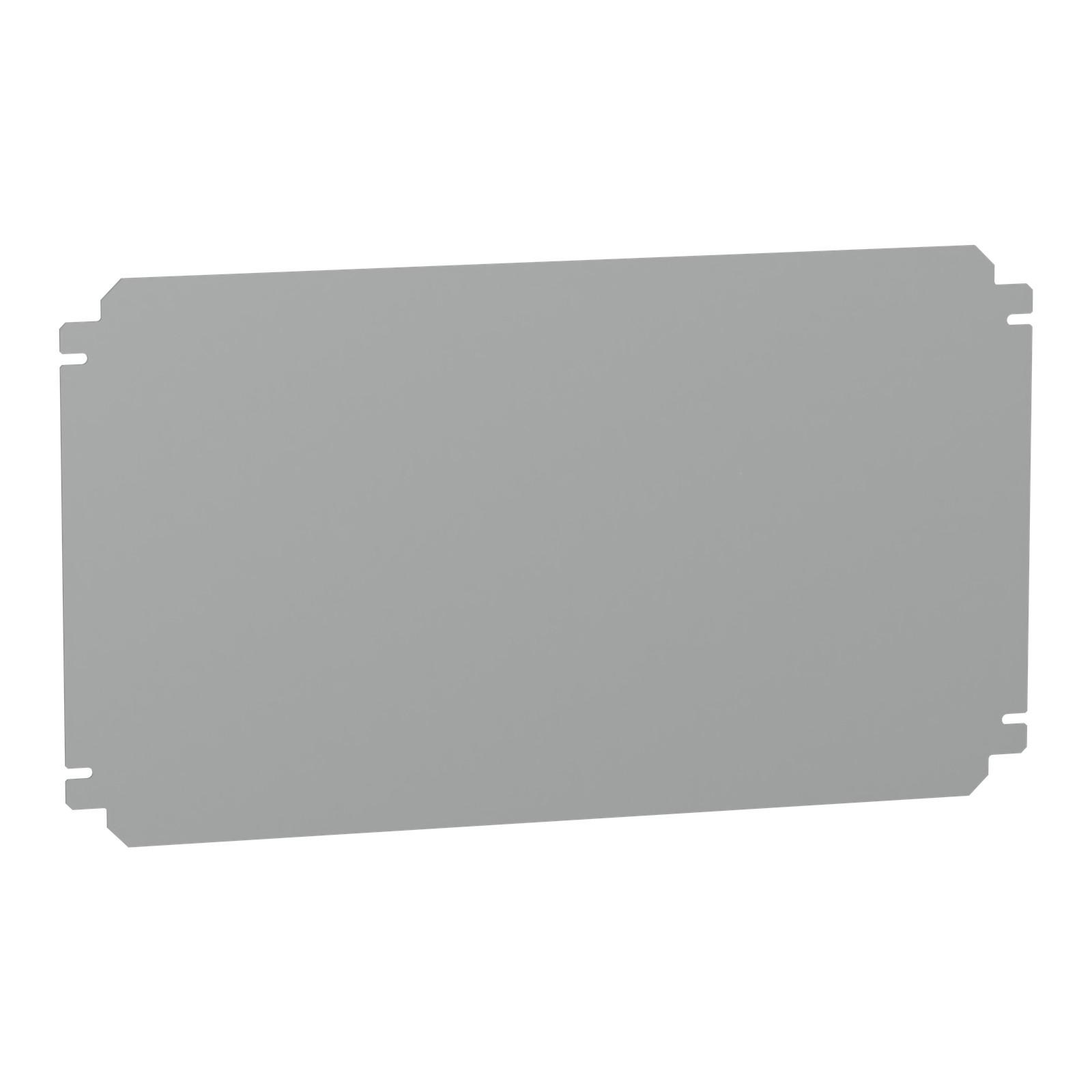 Plain mounting plate H300xW500mm made of galvanised sheet steel
