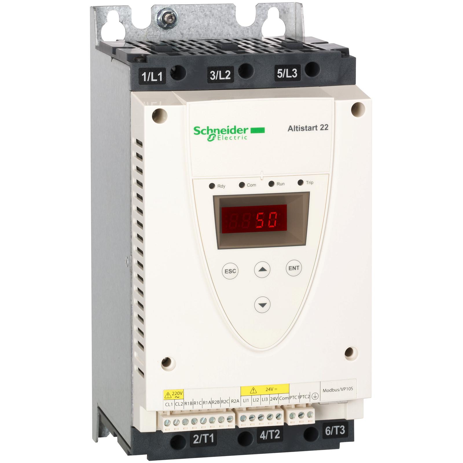soft starter for asynchronous motor, Altistart 22, control 230V, 230 to 500V, 11 to 30kW