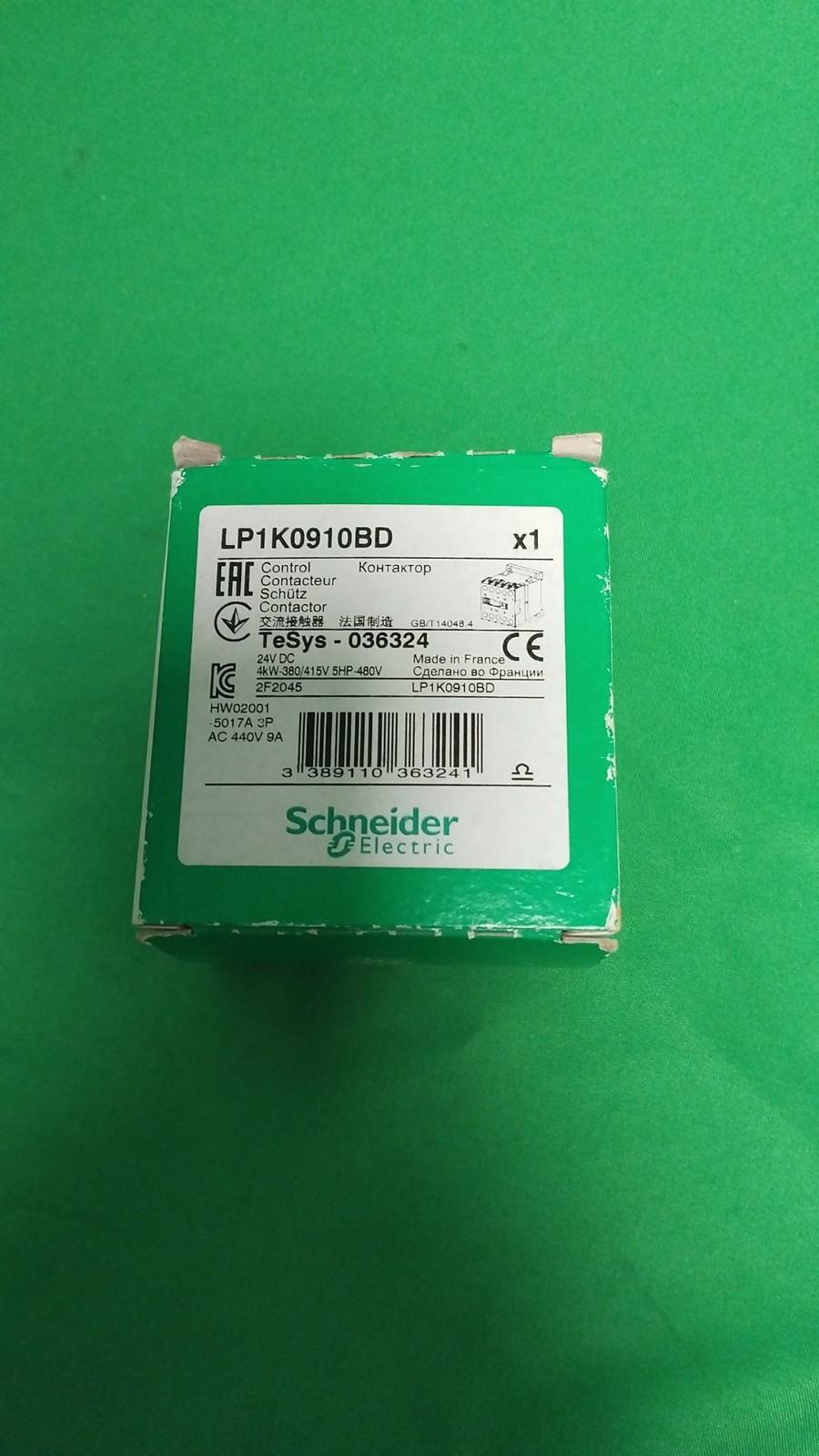 Contactor, TeSys K, 3P, AC-3, lt or eq to 440V, 9A, 1 NO aux, 24VDC coil