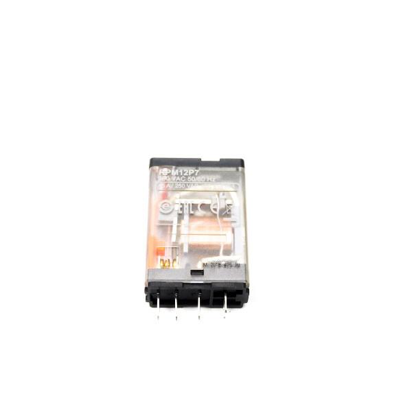 plug-in relay, Harmony electromechanical relays, 15A, 1CO, with LED, lockable test button, 230V AC