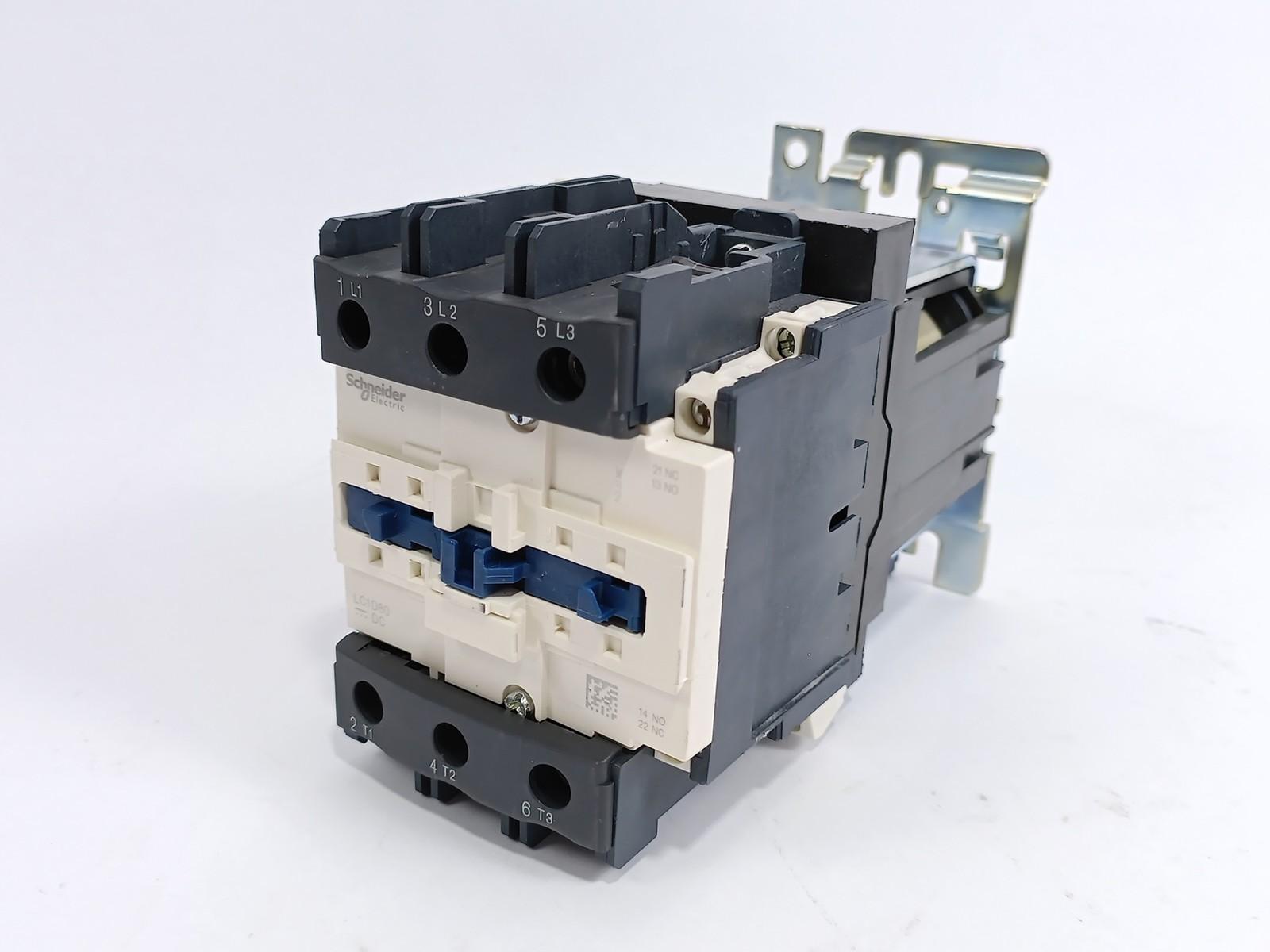 IEC contactor, TeSys Deca, nonreversing, 80A, 60HP at 480VAC, up to 100kA SCCR, 3 phase, 3 NO, 24VAC 50/60Hz coil, open