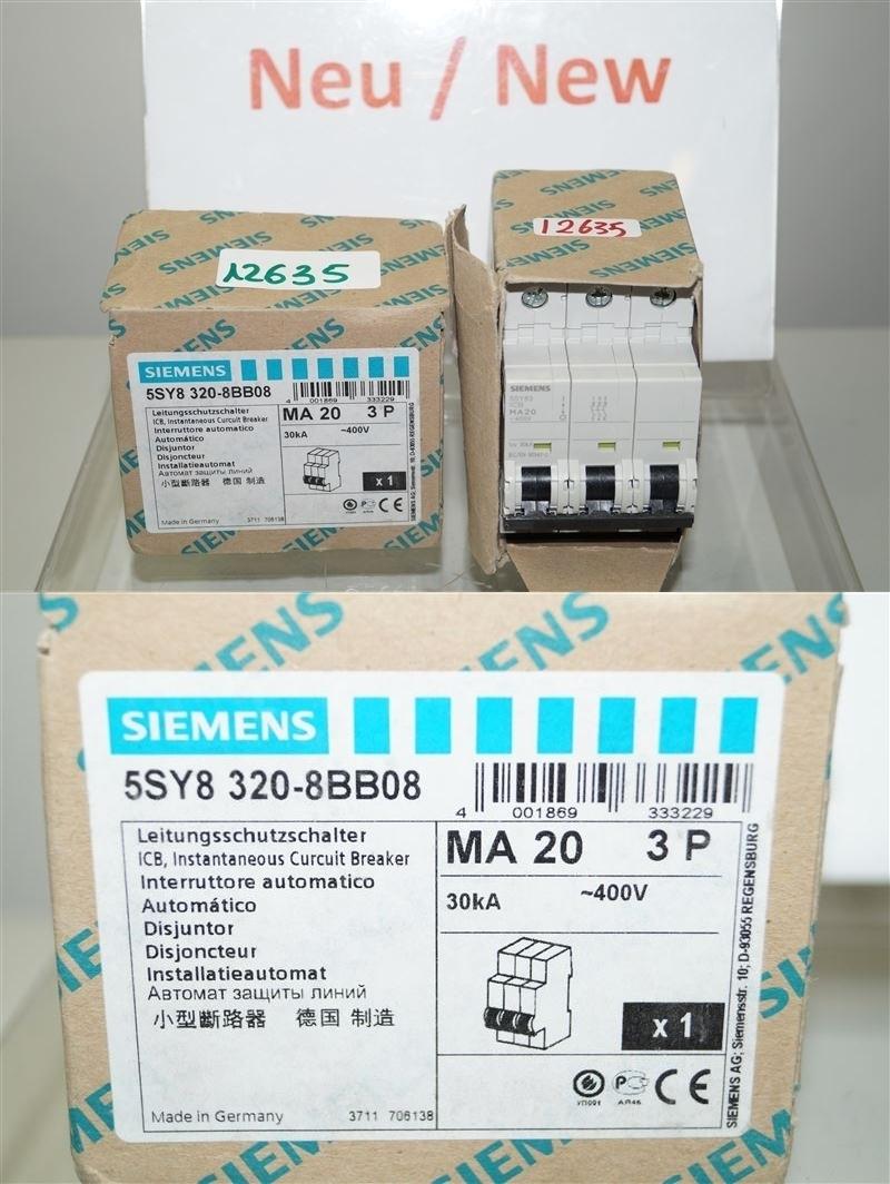SUP PTOR 5SY8 3P 480V 20A 5K D-TRIP