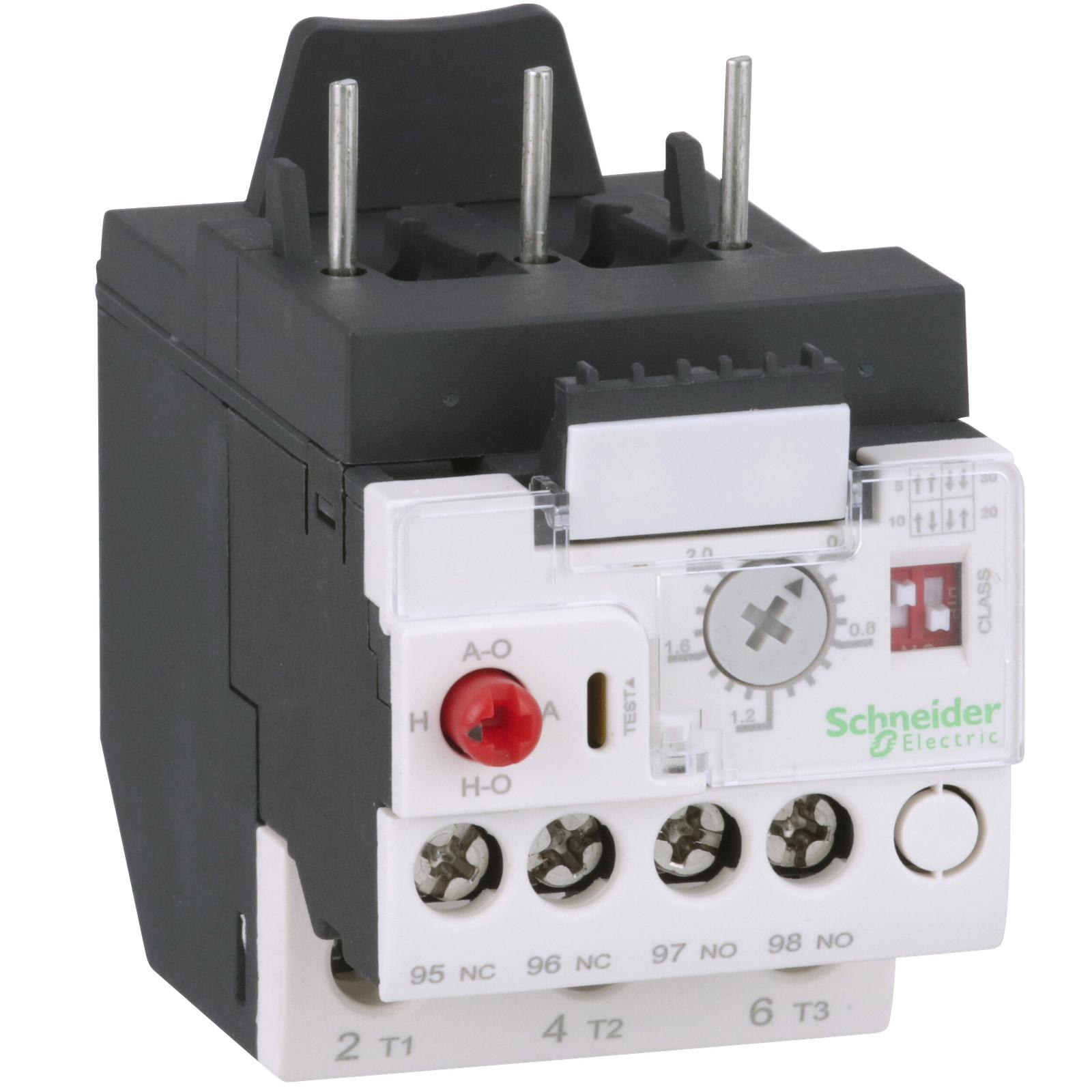 Overload relay, TeSys LRD, motor protection, 0.4A to 2A, 3 phase, withstand 6kV impulse, 2kV surge, electronic thermal